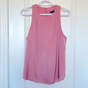Banana Republic Blush Pink Sleeveless Crepe Blouse